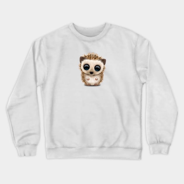 Cute Baby Hedgehog Crewneck Sweatshirt by jeffbartels